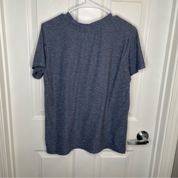 Hanna Andersson Rainbow Shark Boy's Tee in Heathered Blue 14-16 - Picture 2 of 9